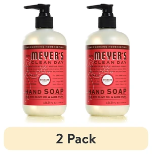 Mrs. Meyer's Clean Day Hand Soap, Rhubarb Scent, 12.5 Fl Oz (2 Pack) Mrs. Meyer's Clean Day Hand Soap, Rhubarb Scent, 12.5 Fl Oz (2 Pack)