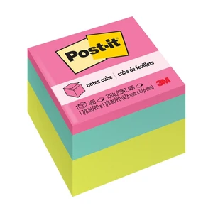 Post-it Notes Cube 1-7/8" x 1-7/8" Bright Colors 1 Cube Post-it Notes Cube 1-7/8" x 1-7/8" Bright Colors 1 Cube