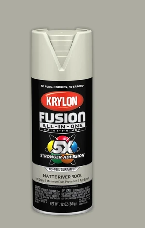 Krylon Fusion All-In-One Matte River Rock 12oz Krylon Fusion All-In-One Matte River Rock 12oz