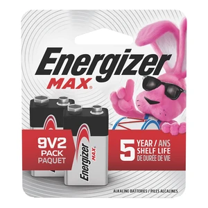 Energizer MAX 9V Alkaline Batteries (2 Pack) Energizer MAX 9V Alkaline Batteries (2 Pack)