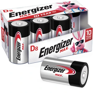 Energizer MAX D Cell Alkaline Batteries (8 Pack) Energizer MAX D Cell Alkaline Batteries (8 Pack)