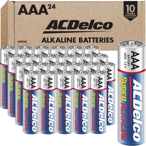ACDelco Super Alkaline AAA Batteries 1.5V 24-Count ACDelco Super Alkaline AAA Batteries 1.5V 24-Count