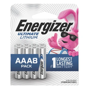Energizer Ultimate Lithium AAA Batteries 8 Pack, 1.5V Energizer Ultimate Lithium AAA Batteries 8 Pack, 1.5V