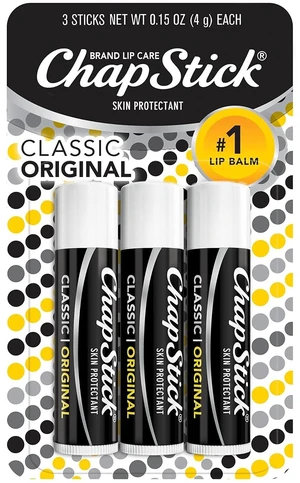 ChapStick Classic Original Lip Balm Tubes, 0.15 Oz (Pack of 3) ChapStick Classic Original Lip Balm Tubes, 0.15 Oz (Pack of 3)