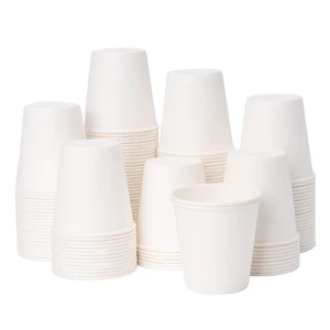 YEEHAW 3oz 100 Pack Small White Disposable Paper Cups YEEHAW 3oz 100 Pack Small White Disposable Paper Cups