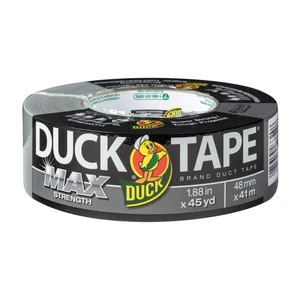 Duck Brand Max Strength Duct Tape - 1.88Inch x 45Yards - Silver - 1 Roll (240201) Duck Brand Max Strength Duct Tape - 1.88Inch x 45Yards - Silver - 1 Roll (240201)