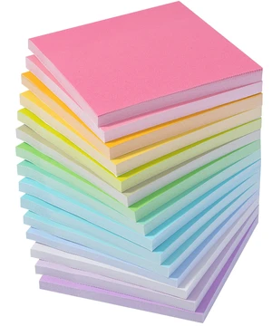 Mr. Pen Sticky Notes Pastel Colors 3"x3" 15 Pads 675 Sheets Mr. Pen Sticky Notes Pastel Colors 3"x3" 15 Pads 675 Sheets