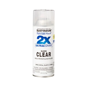 Rust-Oleum Painter's Touch 2X Ultra Cover Gloss Clear Spray Paint Rust-Oleum Painter's Touch 2X Ultra Cover Gloss Clear Spray Paint