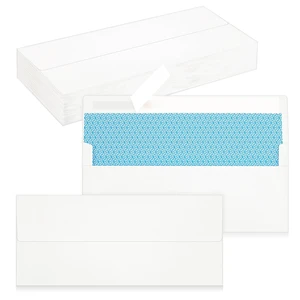 QIKSION #10 Business Envelopes 50 Pack Letter Size Self Seal QIKSION #10 Business Envelopes 50 Pack Letter Size Self Seal
