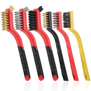 Small Brass Steel Nylon Wire Brush Metal Rust Remover for Cleaning Small Brass Steel Nylon Wire Brush Metal Rust Remover for Cleaning