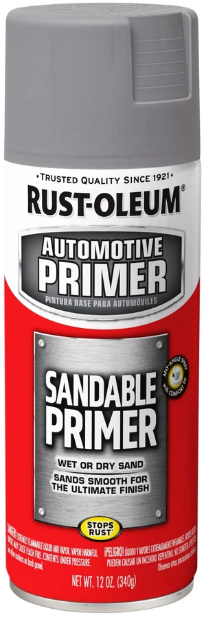 Rust-Oleum 249415 Automotive Sandable Primer Spray, 12oz, Gray Rust-Oleum 249415 Automotive Sandable Primer Spray, 12oz, Gray