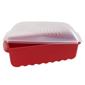 Nordic Ware Microwave Plastic Pasta Cooker, Red, 12.5 x 4.4 x 5.6 in, 2 Pieces Nordic Ware Microwave Plastic Pasta Cooker, Red, 12.5 x 4.4 x 5.6 in, 2 Pieces