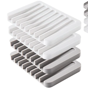 4PCS Self-Draining Silicone Bar Soap Dish and Holders for Shower 4PCS Self-Draining Silicone Bar Soap Dish and Holders for Shower