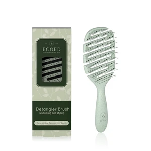 Soft Bristle Detangler Hairbrush, Quick Smoothing, Green Soft Bristle Detangler Hairbrush, Quick Smoothing, Green