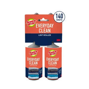 Scotch-Brite Everyday Clean Lint Roller, 70 Sheets Per Roller, 2 Rollers Scotch-Brite Everyday Clean Lint Roller, 70 Sheets Per Roller, 2 Rollers