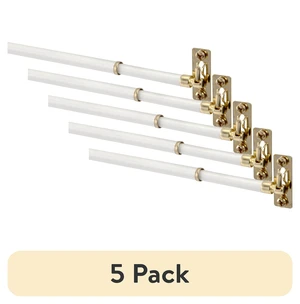 Mainstays 5/16" Adjustable Swivel Sash Rod, 5 Pack, 21-38", White Mainstays 5/16" Adjustable Swivel Sash Rod, 5 Pack, 21-38", White