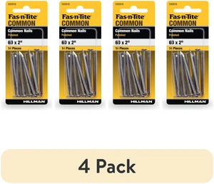 Fas-n-tite Common Nails 6D x 2" Steel Polished Gray Interior Nails 14 Pack (4 Pack) Fas-n-tite Common Nails 6D x 2" Steel Polished Gray Interior Nails 14 Pack (4 Pack)