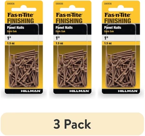 Fas-n-tite Panel Nails 1" (3-Pack) Steel Dark Oak Painted Finish Interior Finishing Nails Fas-n-tite Panel Nails 1" (3-Pack) Steel Dark Oak Painted Finish Interior Finishing Nails