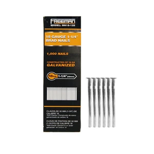 Freeman 18-Gauge 1-1/4" Glue Collated Brad Nails (1000 Count) Freeman 18-Gauge 1-1/4" Glue Collated Brad Nails (1000 Count)