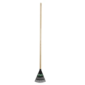 Expert Gardener 8-Inch Wood and Poly Shrub Leaf Rake Expert Gardener 8-Inch Wood and Poly Shrub Leaf Rake