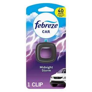 Febreze Car Air Freshener Vent Clip, Midnight Storm, 1-Count, 0.06oz Febreze Car Air Freshener Vent Clip, Midnight Storm, 1-Count, 0.06oz
