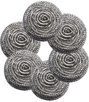6Pcs Flexible Steel Wool Scrubber Pads for Cleaning Dishes, Pots, Pans, Grills and Sinks 6Pcs Flexible Steel Wool Scrubber Pads for Cleaning Dishes, Pots, Pans, Grills and Sinks