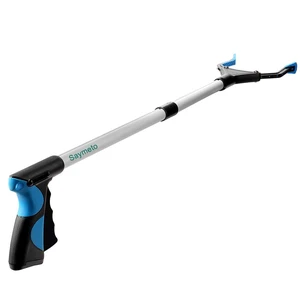 32" Foldable Grabber Reacher Tool, Trash Claw Pick Up Stick, Litter Picker, Arm Extension, Blue 32" Foldable Grabber Reacher Tool, Trash Claw Pick Up Stick, Litter Picker, Arm Extension, Blue