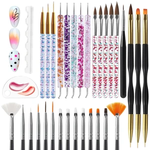 Artdone 32pcs Nail Art Brush Set with Dotting Tools for Gel Polish Artdone 32pcs Nail Art Brush Set with Dotting Tools for Gel Polish