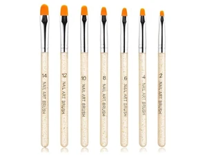7Pcs Uv Gel Nail Brush, Poly Extension Gel Brush, Nail Art Painting Pen Set 7Pcs Uv Gel Nail Brush, Poly Extension Gel Brush, Nail Art Painting Pen Set