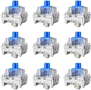 Zhouwang 10PCS Blue Switches,3 Pin Replacement Dustproof Mechanical Keyboards Switches, Suitable clicker for 3D Prints and Gaming Keyboards Zhouwang 10PCS Blue Switches,3 Pin Replacement Dustproof Mechanical Keyboards Switches, Suitable clicker for 3D Prints and Gaming Keyboards