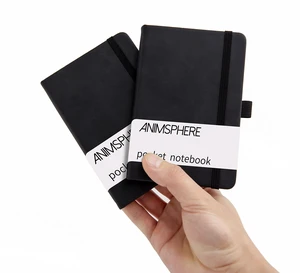 2Pack Pocket Notebook Small Notebook Journal Notebook 4 inches x 5.7 inches 200 Pages Leather Cover With Pen Holder Page Marker Ribbons(Black) 2Pack Pocket Notebook Small Notebook Journal Notebook 4 inches x 5.7 inches 200 Pages Leather Cover With Pen Holder Page Marker Ribbons(Black)