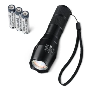 Amazon Basics Handheld LED Flashlight, 200 Lumen, Adjustable Brightness Focus, 5 Light Modes, Water Resistant IPX4, Black Amazon Basics Handheld LED Flashlight, 200 Lumen, Adjustable Brightness Focus, 5 Light Modes, Water Resistant IPX4, Black