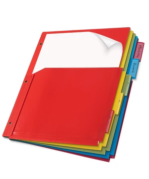 Mr. Pen- Expanding Binder Dividers with Pockets and Tabs, 5 Tabs Mr. Pen- Expanding Binder Dividers with Pockets and Tabs, 5 Tabs