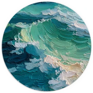 Ocean Wave Mouse Pad for Desk 7.9x7.9 Inch Ocean Wave Mouse Pad for Desk 7.9x7.9 Inch