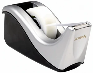 Scotch Desktop Tape Dispenser, Silvertech Two-Tone (C60-ST) Scotch Desktop Tape Dispenser, Silvertech Two-Tone (C60-ST)