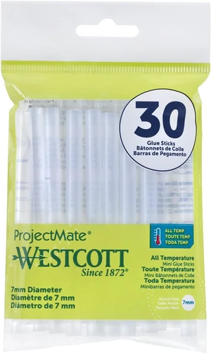 Westcott 16837 Premium All-Temperature Mini Glue Sticks for Hot Glue Gun, 30 Pack Westcott 16837 Premium All-Temperature Mini Glue Sticks for Hot Glue Gun, 30 Pack
