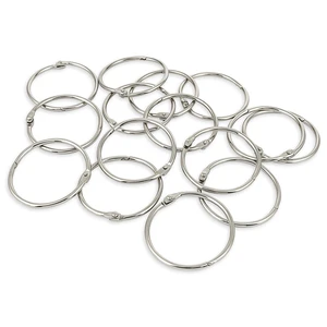 KTOJOY 2 Inch (15 Pack) Loose Leaf Binder Book Rings, with Metal Nickel Plated for Key,and Index Cards, for School, Home, or Office, Silver KTOJOY 2 Inch (15 Pack) Loose Leaf Binder Book Rings, with Metal Nickel Plated for Key,and Index Cards, for School, Home, or Office, Silver