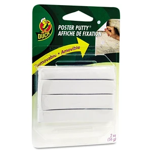 Duck Brand Reusable and Removable Poster Putty for Mounting, 2 oz, White (1436912) Duck Brand Reusable and Removable Poster Putty for Mounting, 2 oz, White (1436912)