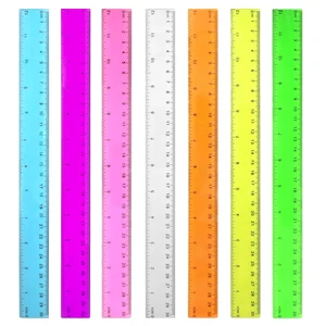 Color Clear Ruler Plastic Rulers - Ruler 12 inch, Kids Ruler for School Color Clear Ruler Plastic Rulers - Ruler 12 inch, Kids Ruler for School