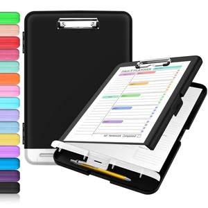 Sooez Clipboard with Storage, Clip Board 8.5 x 11 with Pen Holder, High Capacity Plastic Organization Case Box for Letter Legal A4 Size Paper, Nurses Teachers Must Haves, School & Office Supplies Sooez Clipboard with Storage, Clip Board 8.5 x 11 with Pen Holder, High Capacity Plastic Organization Case Box for Letter Legal A4 Size Paper, Nurses Teachers Must Haves, School & Office Supplies