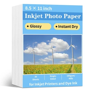 Reastar Glossy Photo Paper 8.5 × 11, 36 Sheets Inkjet Photo Printer Paper Reastar Glossy Photo Paper 8.5 × 11, 36 Sheets Inkjet Photo Printer Paper