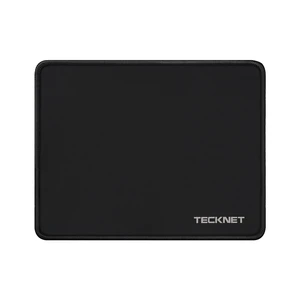 TECKNET Mouse Pad with Durable Anti-fray Stitching, Black Small Mousepad TECKNET Mouse Pad with Durable Anti-fray Stitching, Black Small Mousepad