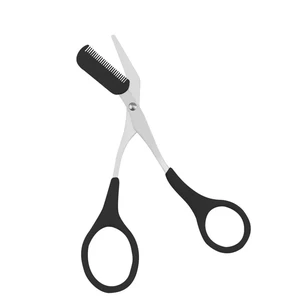 Eyebrow Trimmer Scissors,Eyebrows Scissors with Comb(Detachable), Eyebrows Grooming Tool Designed Specifically for Women,Non-Slip Handle Design Eyebrow Trimming Scissors(Black) Eyebrow Trimmer Scissors,Eyebrows Scissors with Comb(Detachable), Eyebrows Grooming Tool Designed Specifically for Women,Non-Slip Handle Design Eyebrow Trimming Scissors(Black)