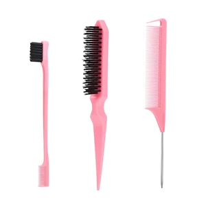 SWEET VIEW 3Pcs Slick Back Hair Brush SWEET VIEW 3Pcs Slick Back Hair Brush