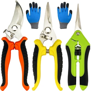 Pruning Shears, 4 Pack Garden Shears with Gardening gloves, Clippers Handheld, Stainless Steel Garden Snips, Lengnoyp Pruners for Gardening Pruning Shears, 4 Pack Garden Shears with Gardening gloves, Clippers Handheld, Stainless Steel Garden Snips, Lengnoyp Pruners for Gardening