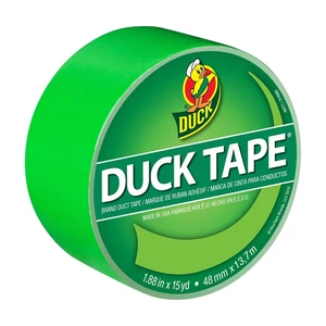Duck 1265018 Color Duct Tape Neon Lime Green, 1.88 Inches x 15 Yards, Single Ro Duck 1265018 Color Duct Tape Neon Lime Green, 1.88 Inches x 15 Yards, Single Ro