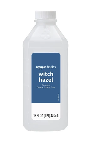 Amazon Basics Witch Hazel USP Astringent for Oily Skin, Relief from Irritation and Redness, Unscented, 16 Fluid Ounces (Previously Solimo) Amazon Basics Witch Hazel USP Astringent for Oily Skin, Relief from Irritation and Redness, Unscented, 16 Fluid Ounces (Previously Solimo)