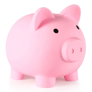 PJDRLLC Piggy Bank, Unbreakable Plastic Money Bank, Coin Bank for Girls and Boys, Medium Size Piggy Banks, Practical Gifts for Birthday, Easter, Christmas (Pink) PJDRLLC Piggy Bank, Unbreakable Plastic Money Bank, Coin Bank for Girls and Boys, Medium Size Piggy Banks, Practical Gifts for Birthday, Easter, Christmas (Pink)