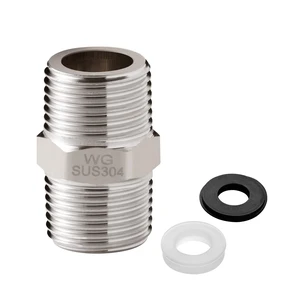 OFFO Shower Hose Extension Connector, 1/2 to 1/2 Shower Hose Extender Fitting Extra Long Joint, Connect Two Hoses, Solid Stainless Steel, 1 PCS OFFO Shower Hose Extension Connector, 1/2 to 1/2 Shower Hose Extender Fitting Extra Long Joint, Connect Two Hoses, Solid Stainless Steel, 1 PCS
