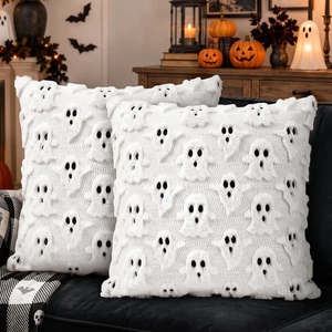 OLANRUN Halloween Pillow Covers 18x18 Set of 2, Halloween Decoration Indoor OLANRUN Halloween Pillow Covers 18x18 Set of 2, Halloween Decoration Indoor
